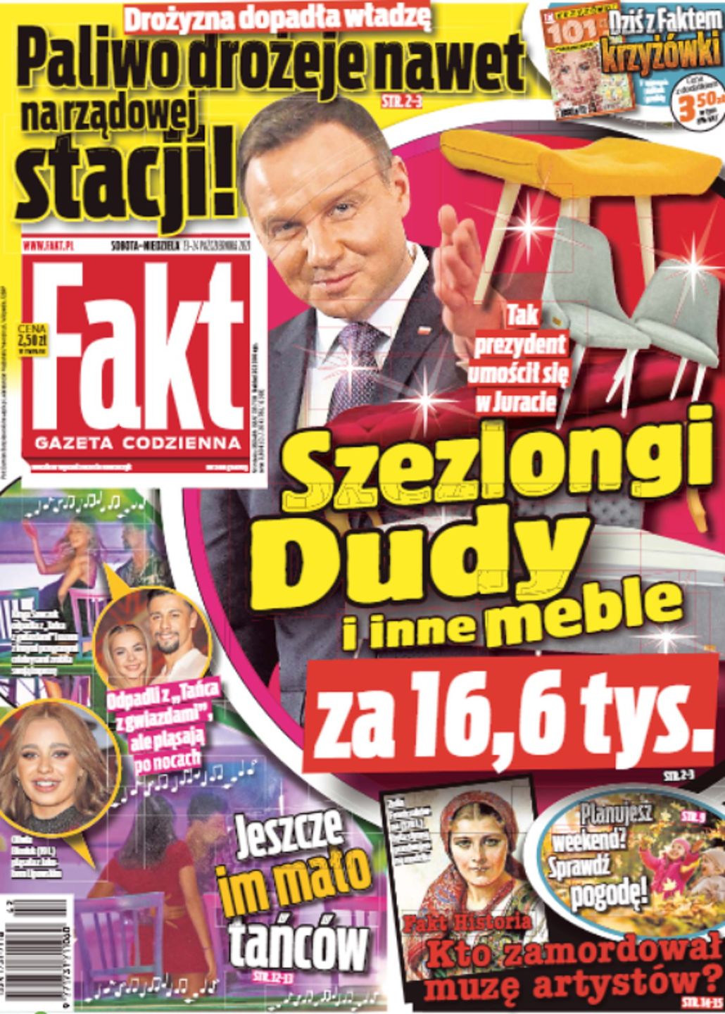 Fakt  - okładka z 23.10.2021