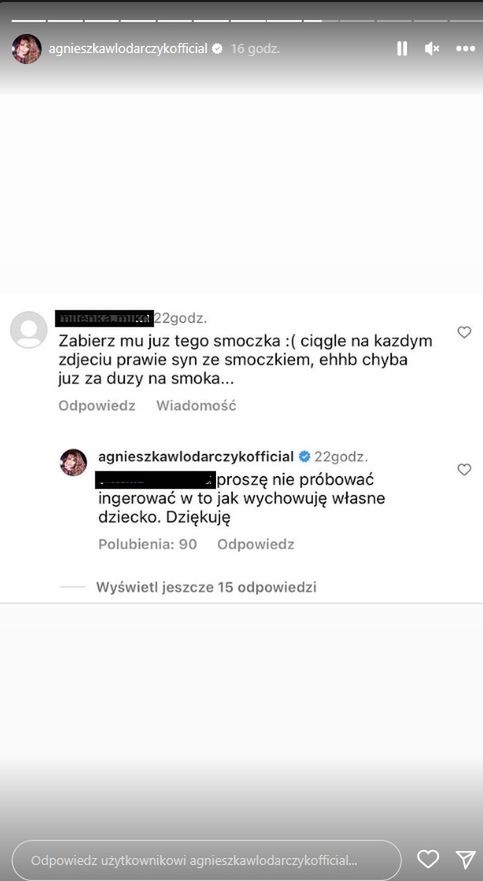 Agnieszka Włodarczyk odpisuje na komentarz fanki