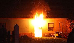 Pożar przez świeczkę