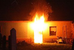 Pożar przez świeczkę