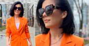 Kasia Cichopek w wyrazistej stylizacji podbija stolicę. Opis jest jeszcze odważniejszy: "Wchodzę na szczyt"
