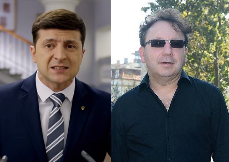 Wołodymyr Zełenski i Zbigniew Zamachowski