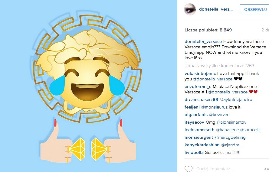 Emoji Donatelli Versace