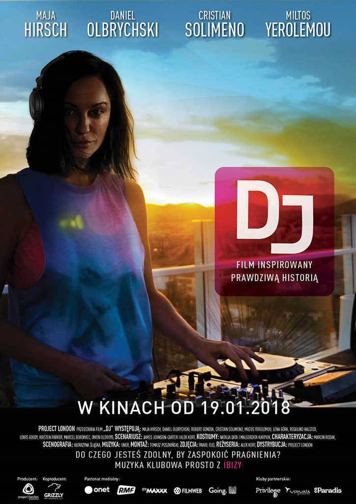 Plakat promujący film DJ z Mają Hirsch