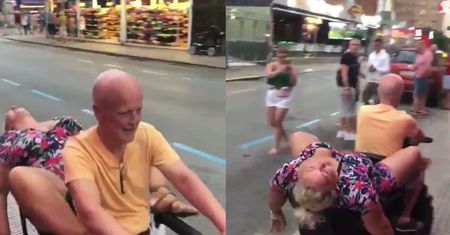 Pijana Brytyjka w Benidorm. Jej przejazd na wózku elektrycznym rozbawił internautów