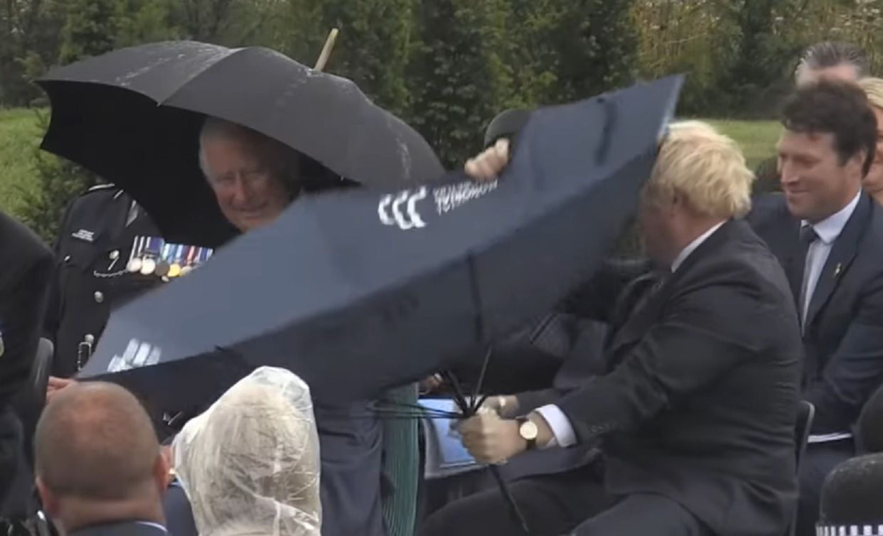 Książę Karol i Boris Johnson