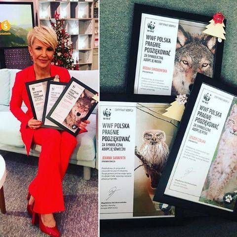 Joanna Racewicz w świątecznej akcji WWF Polska