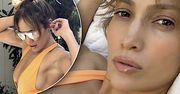 Półnaga Jennifer Lopez pręży się jak dzika pantera na leżaku! Zobaczcie jak naprawdę wyglądają jej biust i słynne pośladki!