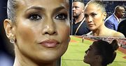 Jennifer Lopez wystroiła się na randkę i wylądowała na meczu. Naburmuszona gwiazda ledwo mogła się poruszać w swojej obcisłej kreacji