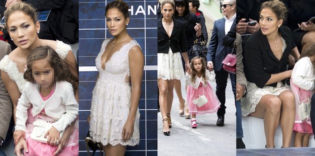 Jennifer Lopez zabrała córeczkę i partnera na pokaz Chanel