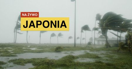 Tajfun Trami zbliża się do Japonii. Transmisja z Okinawy