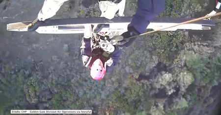 Turysta uwięziony przez głaz. Musiał interweniować helikopter