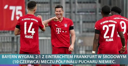 Wyprzedził jednego Muellera, goni następnego. Robert Lewandowski z kolejnym golem w Pucharze Niemiec