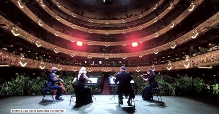 Kwartet smyczkowy zagrał w teatrze operowym w Barcelonie dla widowni pełnej… roślin!