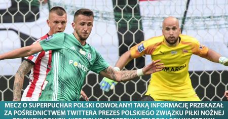 Mecz o Superpuchar Polski odwołany! Podejrzenie zakażenia koronawirusem w sztabie Legii Warszawa