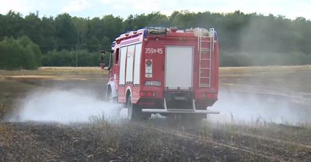10 ha zboża w ogniu pod Częstochową