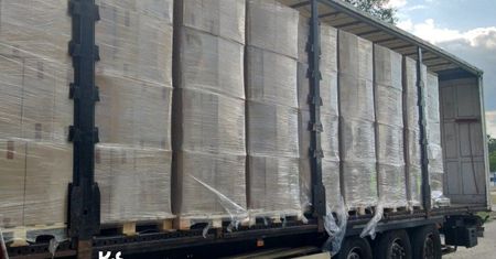 PRZEJĘTO TRANSPORT OGROMNEJ ILOŚCI NIELEGALNYCH PAPIEROSÓW