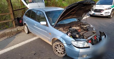 Słowacka policja zatrzymała po pościgu pirata drogowego z Polski. Padły strzały ostrzegawcze