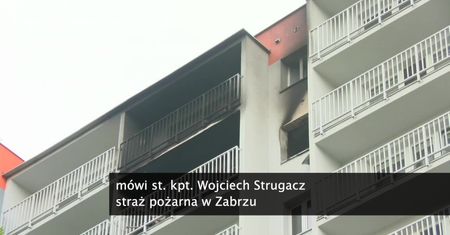 Pożar mieszkania w Zabrzu. Strażacy odnaleźli ciało
