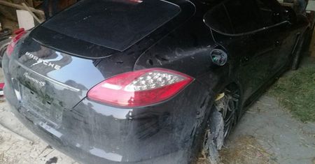 Skradzione porsche policjanci odnaleźli w stodole