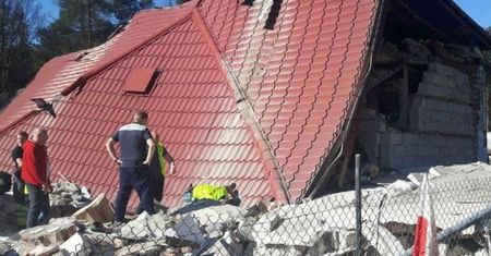 ZAWALIŁ SIĘ DOM PO WYBUCHU BUTLI Z GAZEM