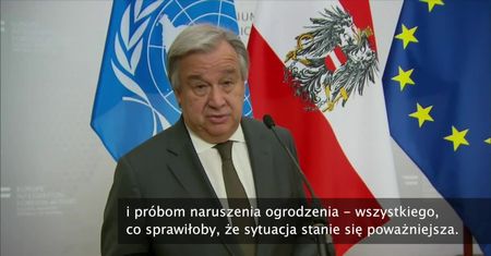 Sekretarz Generalny ONZ mówi o sytuacji w Strefie Gazy