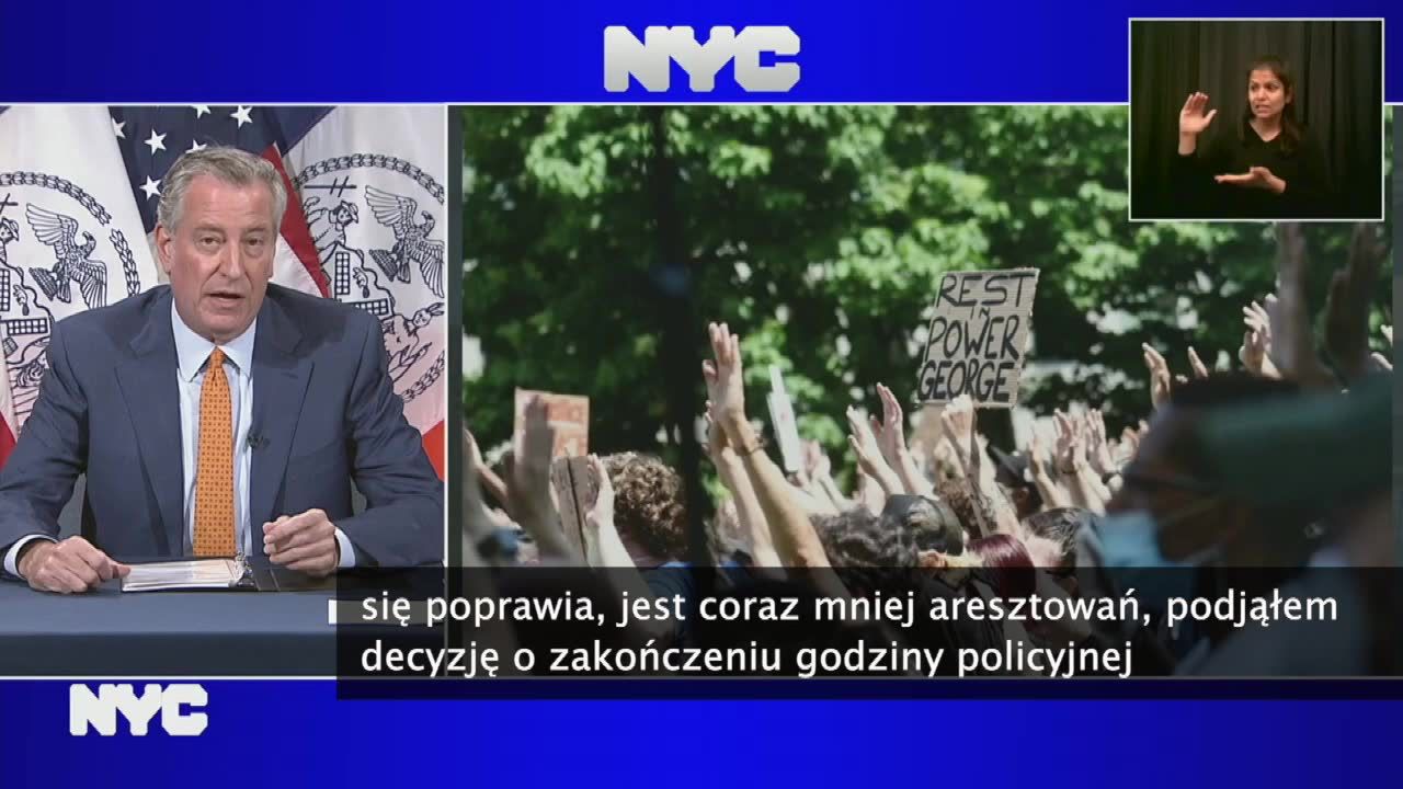 Nowy Jork zniósł godzinę policyjną wcześniej, niż zakładano