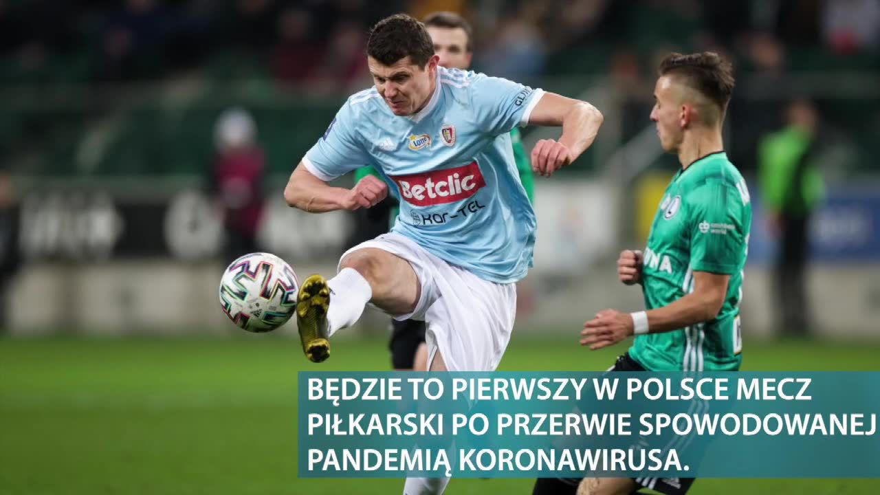 Piłka nożna wraca na polskie boiska. Miedź Legnica podejmie Legię Warszawa w ćwierćfinale Pucharu Polski