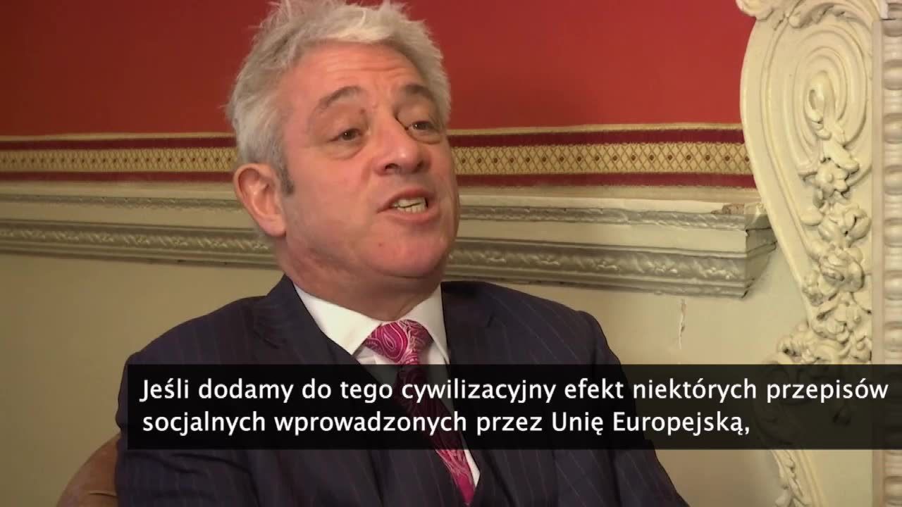 J. Bercow: Wyjście z Unii Europejskiej jest błędem