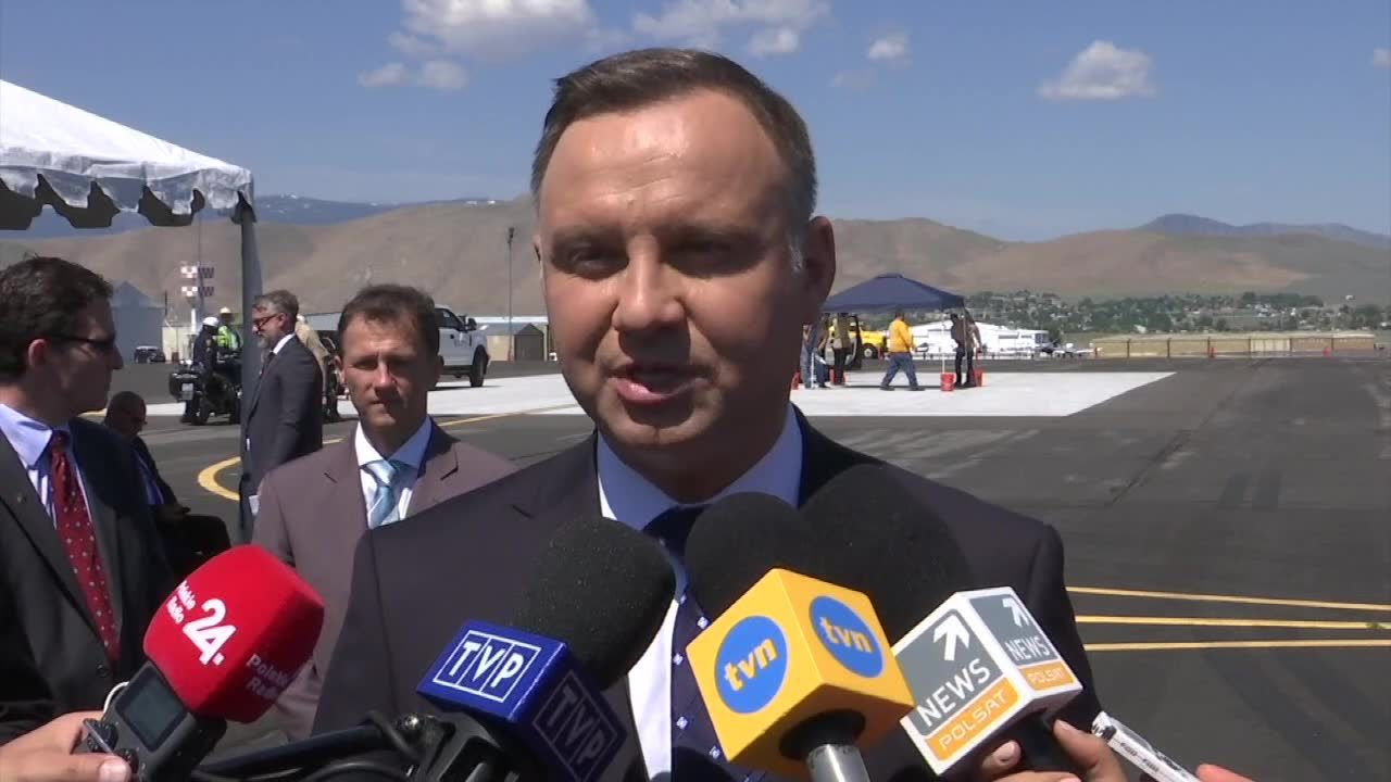 Prezydent A. Duda o negocjacjach w sprawie zakupu myśliwców F-35