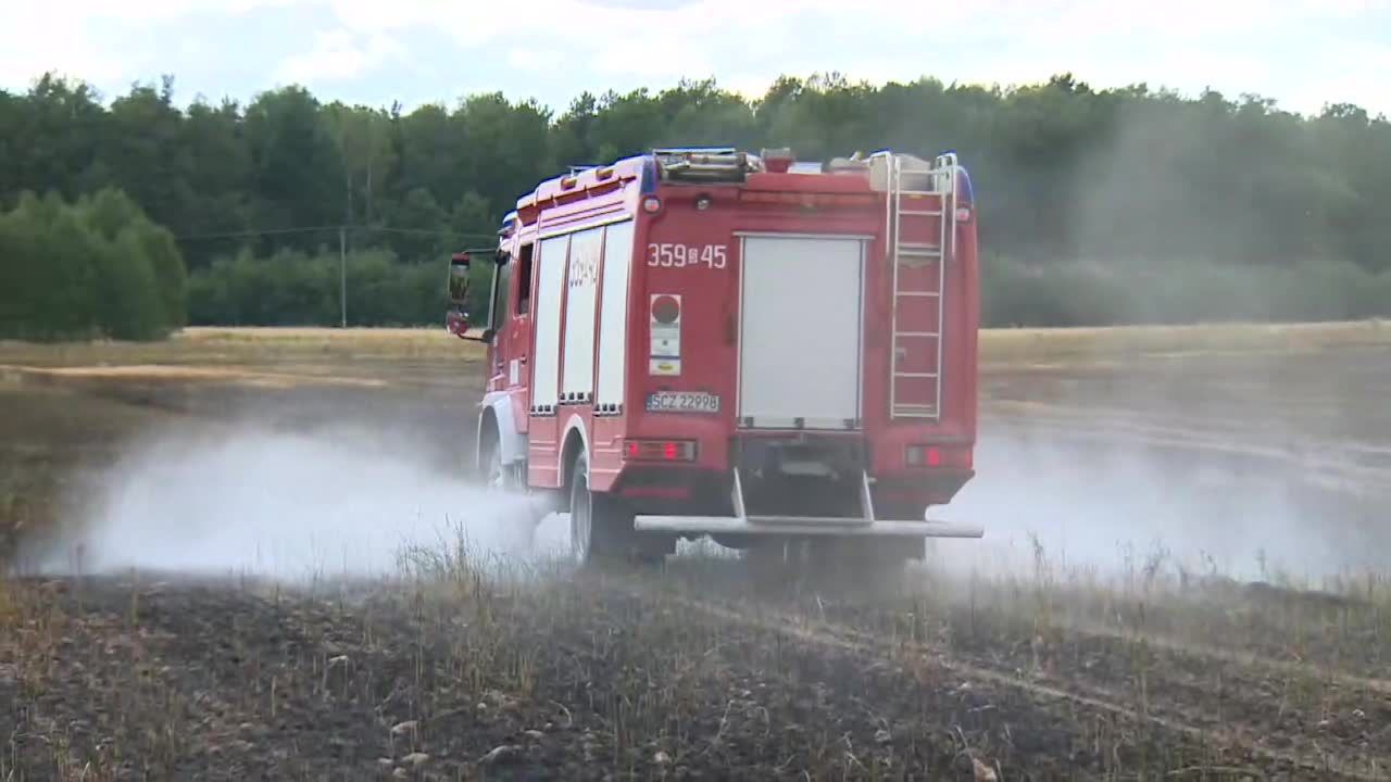 10 ha zboża w ogniu pod Częstochową