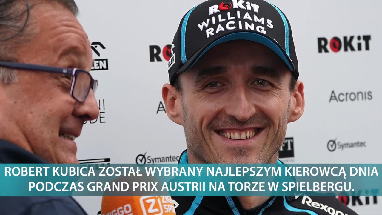 Kubica najlepszym kierowcą dnia w GP Austrii