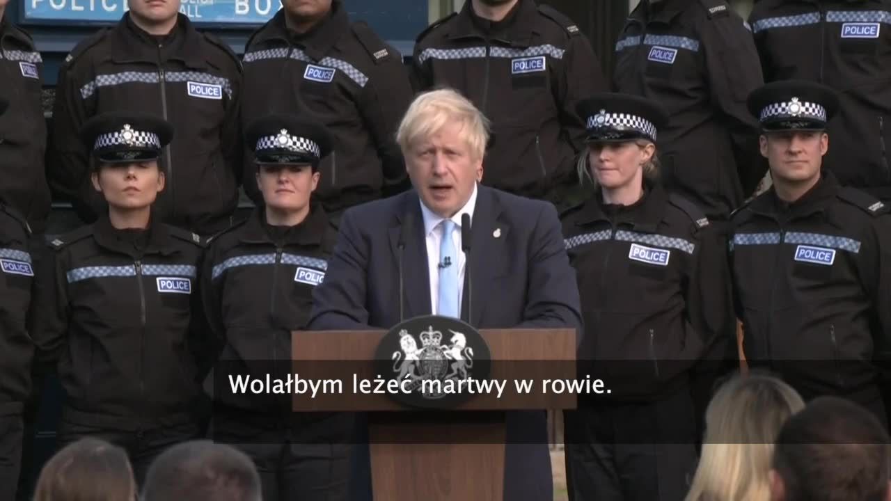 “Wolałbym leżeć martwy w rowie”. B. Johnson o możliwości opóźnienia brexitu