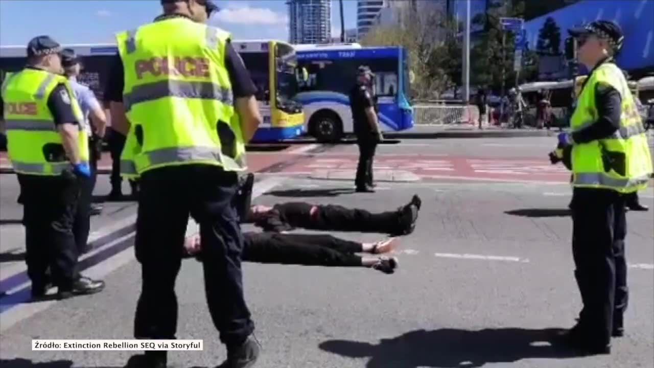 Przykleili się do mostu w Brisbane. Protestowali przeciwko zmianom klimatycznym