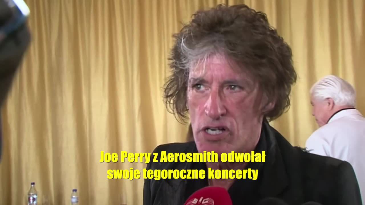 Joe Perry z Aerosmith odwołuje koncerty