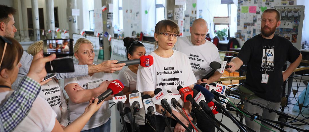 36 dzień protestu niepełnosprawnych w Sejmie