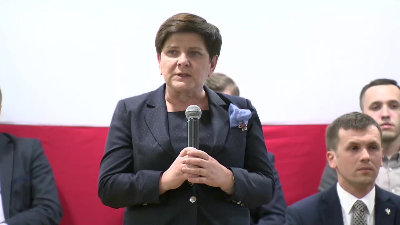 B. Szydło: Liczymy, że górnicy, którzy są teraz na dole, że szczęśliwie wyjadą do swoich rodzin