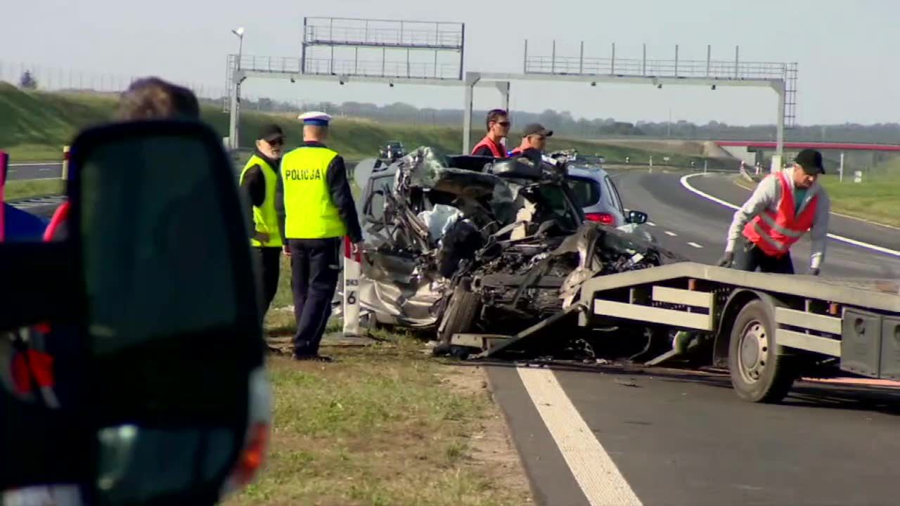 Tragiczny wypadek na A1. Zginęły dwie osoby