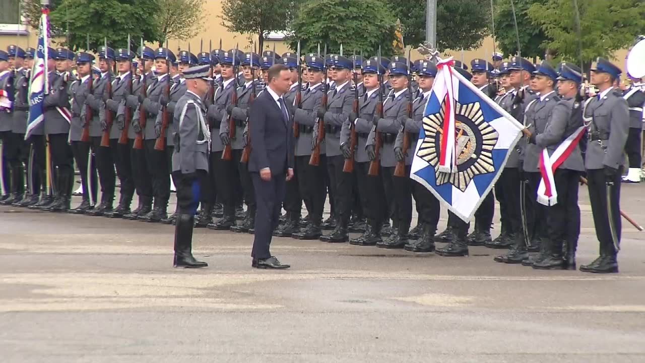 Obchody święta policji z udziałem prezydenta Dudy.