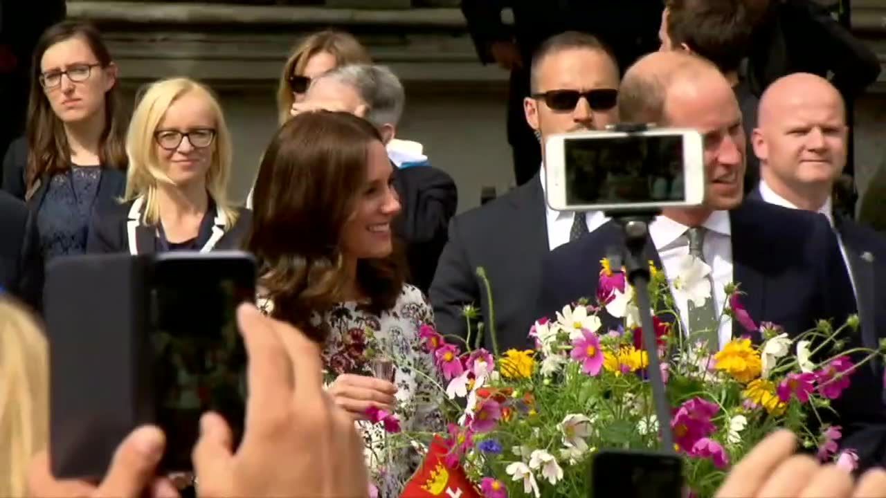 William i Kate na Długim Targu w Gdańsku. Gorące powitanie