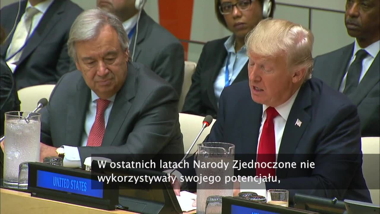 D. Trump: ONZ nie wykorzystuje swojego potencjału