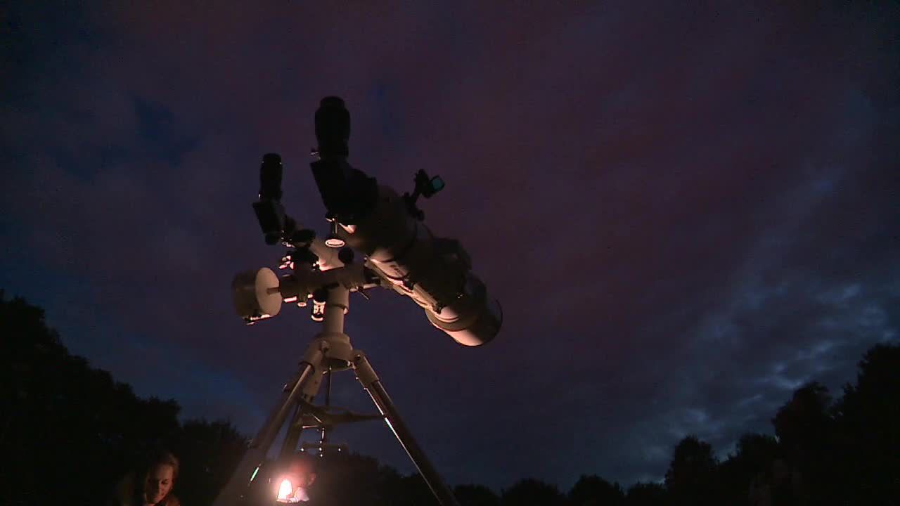 Noc perseidów nad Szczecinem