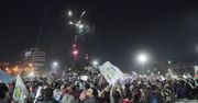 Okrzyki radości i pokaz sztucznych ogni w stolicy Chile