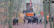 Aktywiści protestują przeciwko budowie autostrady w Niemczech