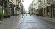 Ogólnonarodowa kwarantanna na Litwie. Opustoszałe ulice w Wilnie