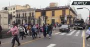 Armatki wodne kontra pracownicy służby zdrowia. Policja w Peru rozpędziła protest medyków