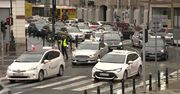 Protest taksówkarzy w Warszawie