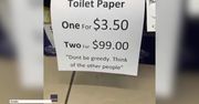 Jeden papier toaletowy za 3,5 dol., dwa za 99 dolarów. Australijski sklep pokazuje jak walczyć z “panicznymi zakupami”