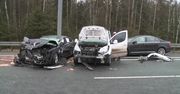 11 osobówek, 4 samochody dostawcze i dwa ciężarowe. Karambol pod Kielcami