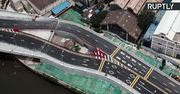 Nie chcieli się wyprowadzić, więc teraz mieszkają pośrodku… mostu autostradowego. Niecodzienna konstrukcja w Kantonie